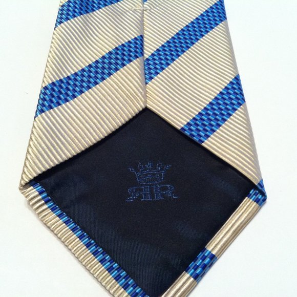 RICHEL ROYAL MENS NEW BEIGE 60%COTTON 40%SILK CLASSIC NECK  RICHEL ROYAL MENS NEW BEIGE 60%COTTON 40%SILK TIE  WIDTH: 3 3/4\